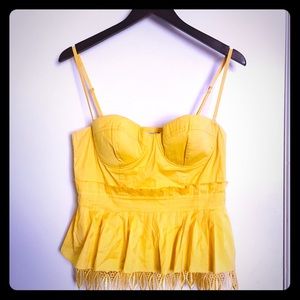 Yellow top with straps